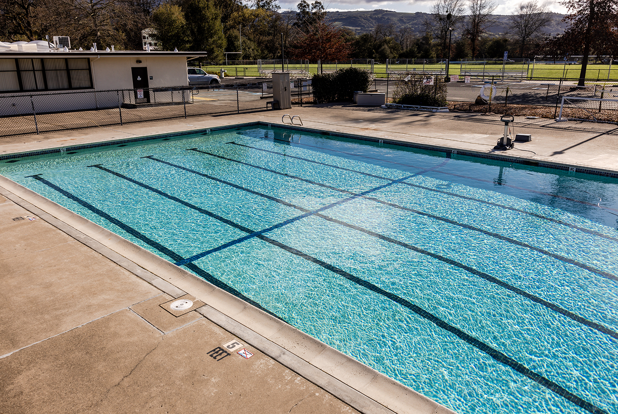 Swimming pool facility on Hanna Academy campus.